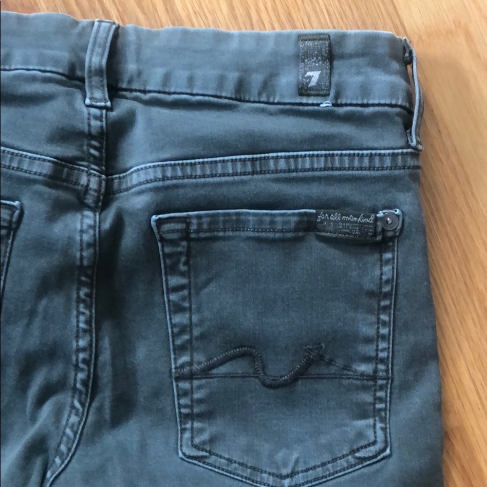 7 FOR ALL MANKIND Gwenevere green/grey jeans!